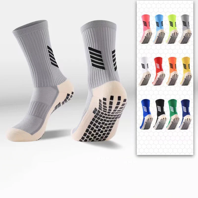 Wholesale Professional Anti-slip Soccer Socks Kids Youth Men Grip Antislip Athletic Sports Football Socks