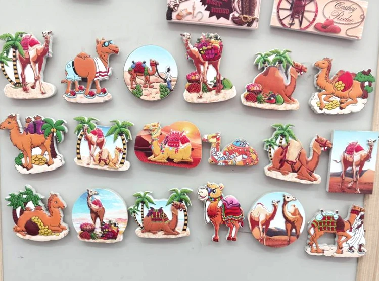 Custom resin camel pharaoh pyramid fridge magnet souvenir cairo egypt fridge magnet