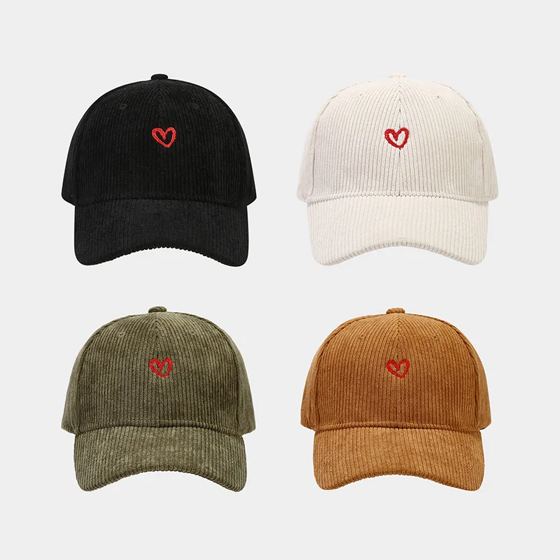 Wholesale Custom High Quality 6 Panel Plain Blank Solid Color Unisex Corduroy Dad Hat Sport Cap For Man Corduroy Baseball Cap