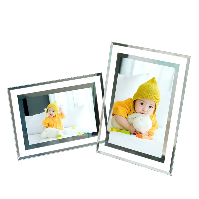 Оптовая продажа на заказ двухсторонняя зеркальная деревянная фоторамка нового дизайна