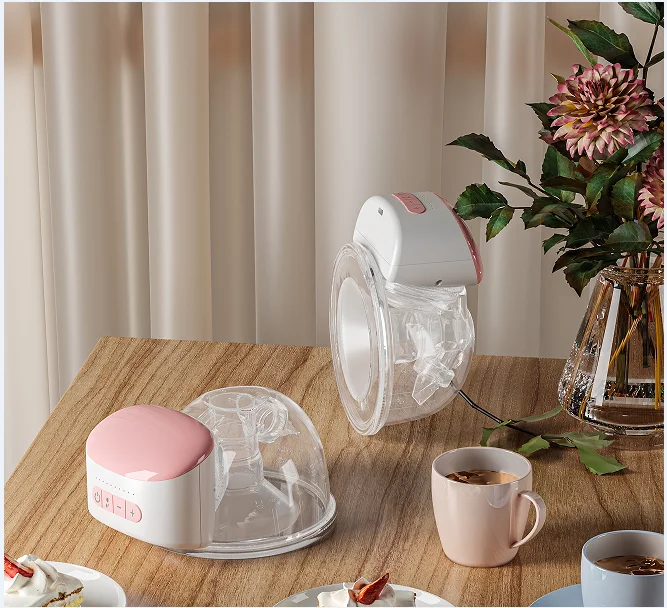 BEBEBAO Detachable Electric USB Charging Bowl Shape Hands Free Wireless Breast Milk Pumps Wearable Breast Pump