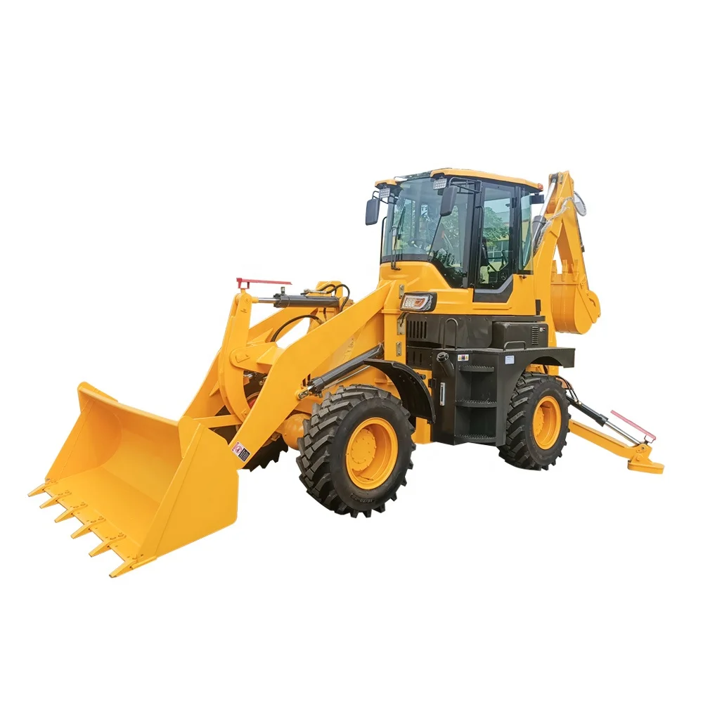YUNNEI 4102 Turbo 76KW Mini Wheel Loaders Micro Backhoe Loader For Europe