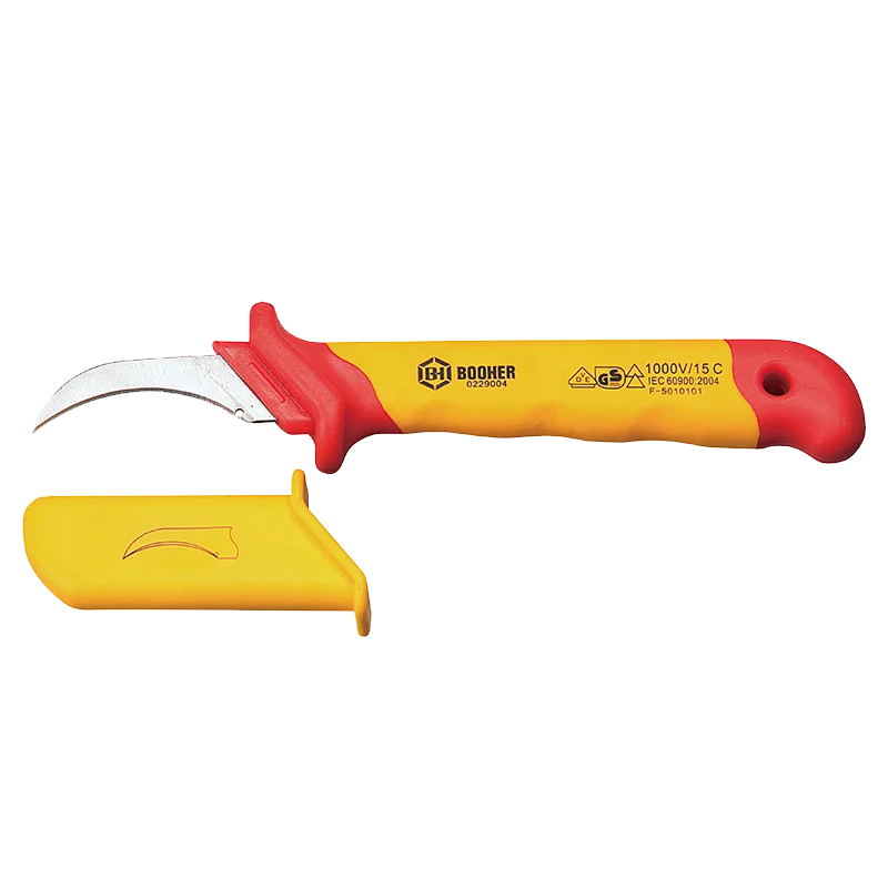 China maker professional electrician tools 1000V-VDE INSULATED CABLE KNIFE (LONG HOOK)