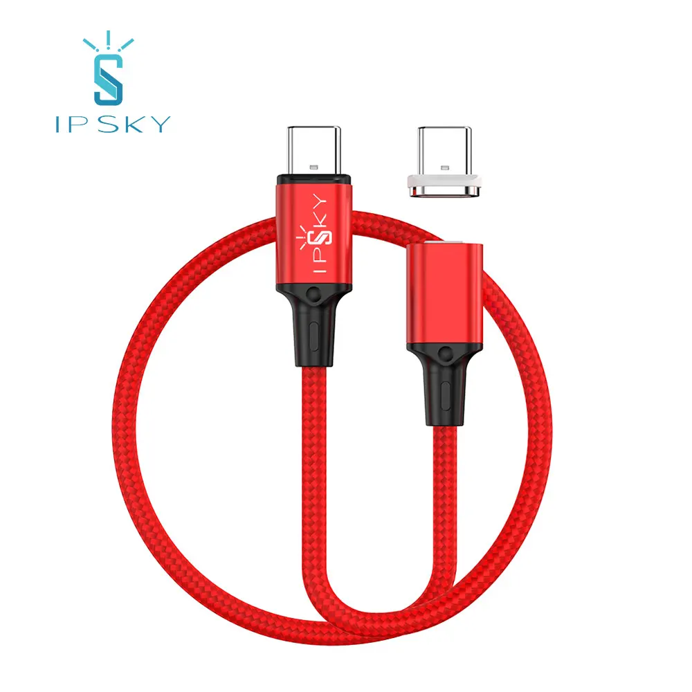 Wholesale IPSKY newest PD 100W type-c to type-c  C to C magnetic cable for laptop computer
