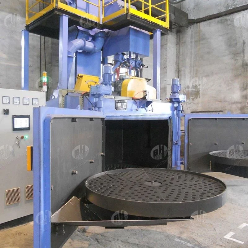 Turntable type shot blasting machine in other metal & metallurgy machinery
