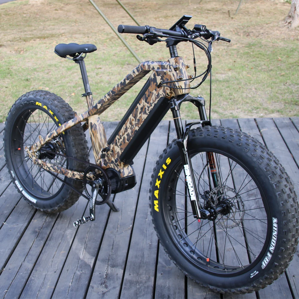 2024 Mid Drive Electric Bike Ebike 8fun Bafang M620 Fat Tire Electric Bike1000W with Dual batteries