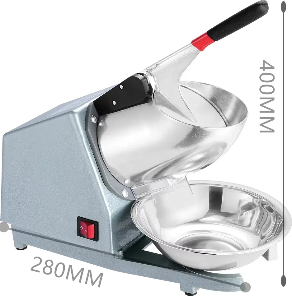 Factory Specialized Production Block Ice Crusher Machine Semi-automatic 3 Blades Ice Crushers Shave