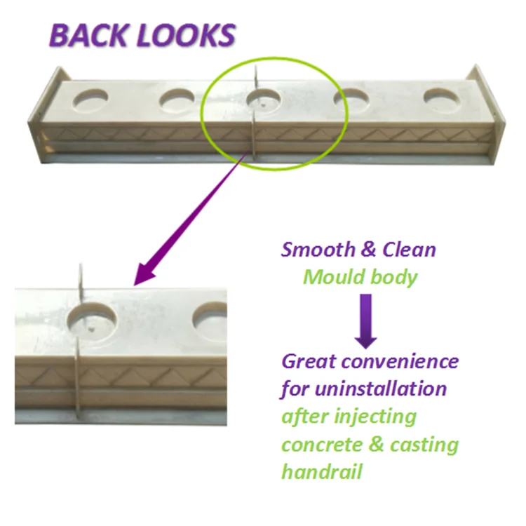 ABS plastic precast concrete handrail mold