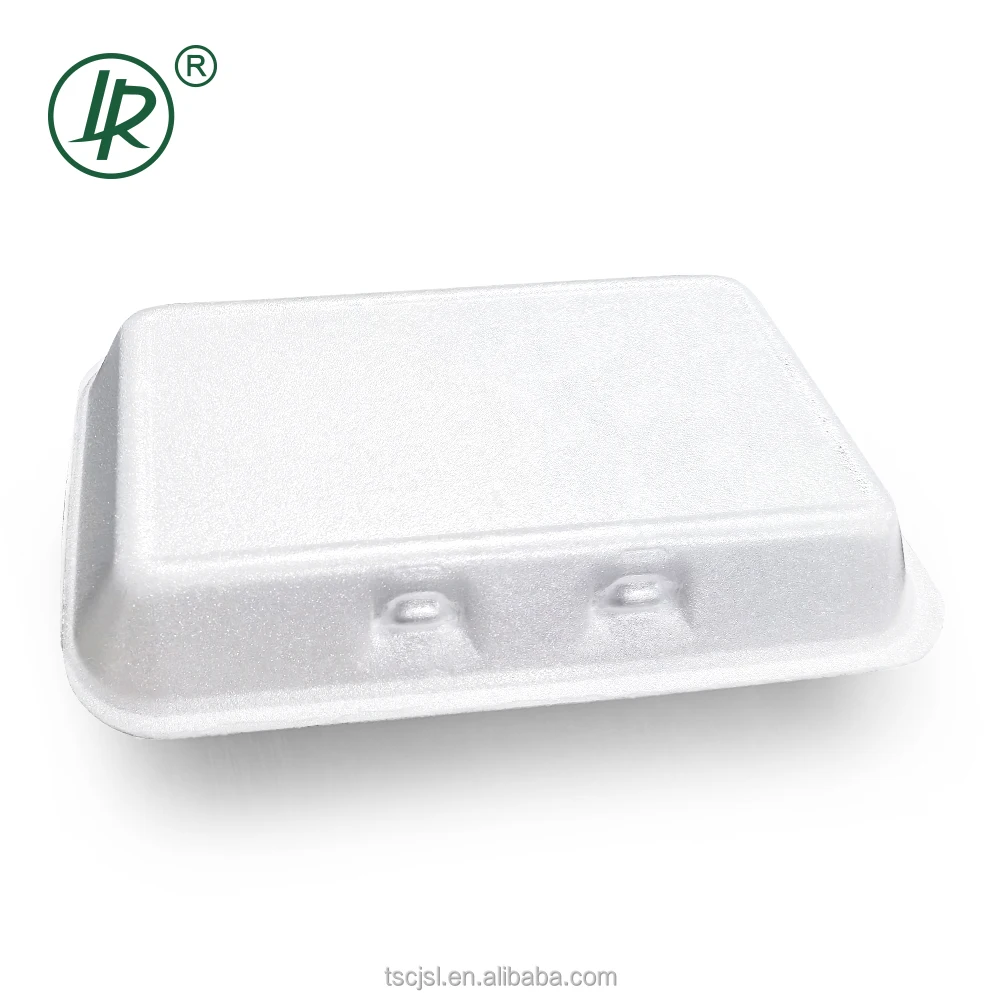 Clamshell Hinged Food Container Factory Hot Sale Disposable Foam Lunch Box