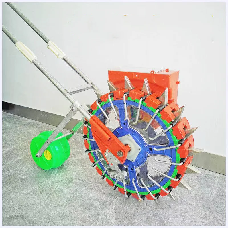 Agricultural 20 Mouths Seed Planter Manual Maize Seeder Hand Push Single Row Corn Seeder