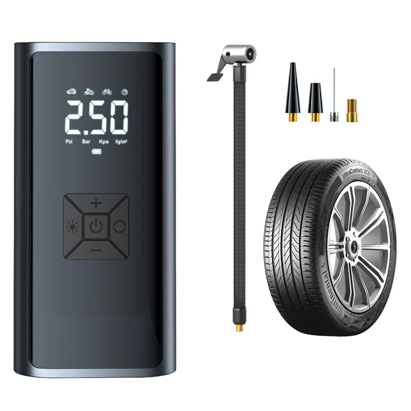 Inflate the tires Cordless Mini Car Tire Digital Inflator Air Compressor 7.4V Auto Inflatable Electric Tire Display Inflator