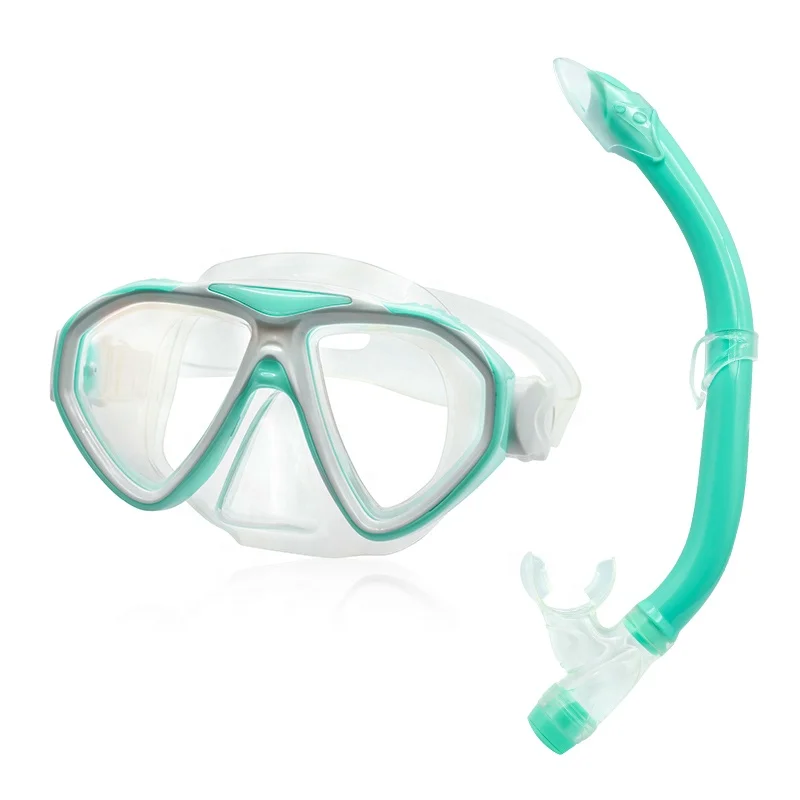 hot sale high quality diving gear kids free diving snorkeling mask set panoramic view swim mask wholesale