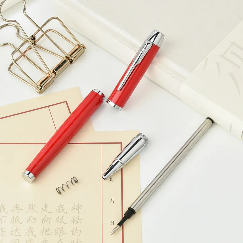 Hot Selling Business Gift Custom Logo Office Hotel Metal Parker Gel Ink Signature Pen