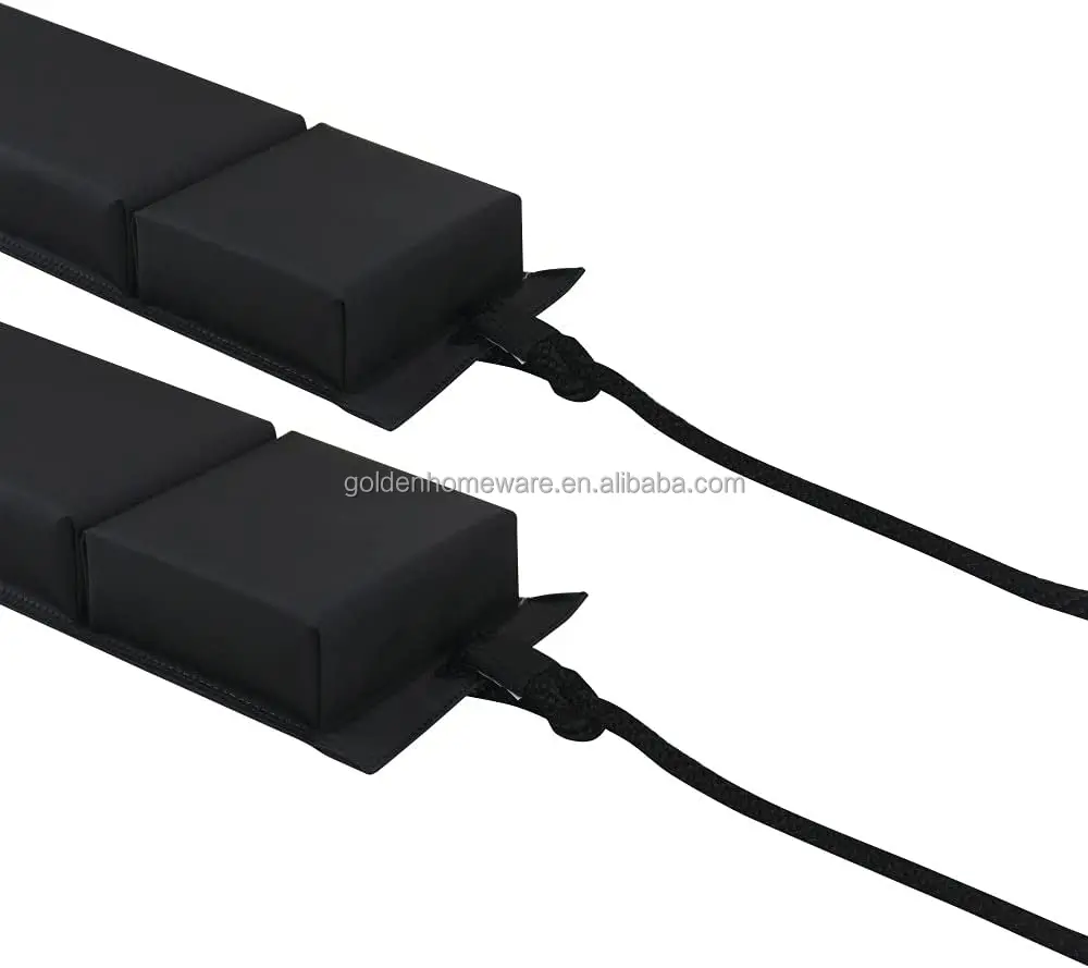 Marine Grade Foam PVC Contour Fender, Boat Contour Bumper with Heavy Duty Cords, Pack of 2