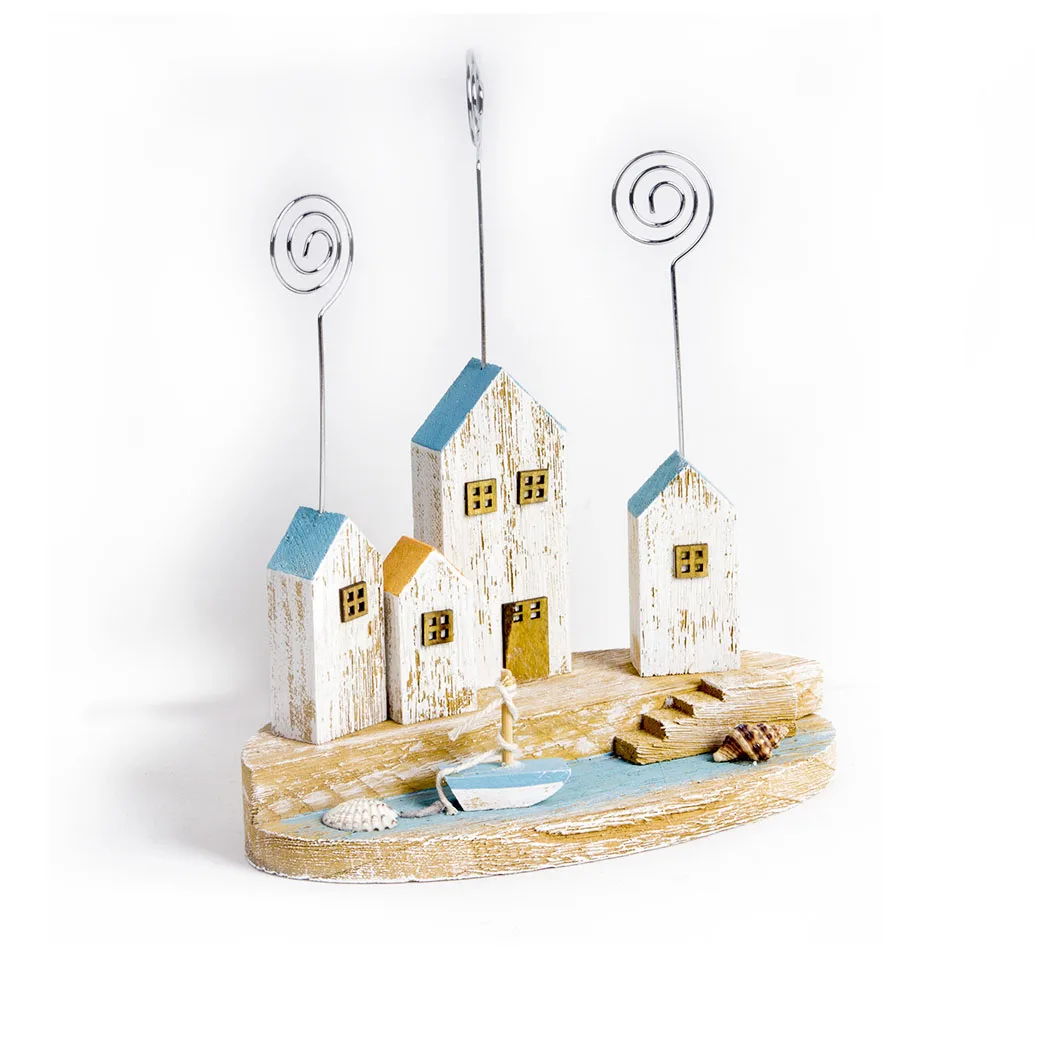 Wood Crafts card holder office home decoration wooden handicraft desktop ornaments