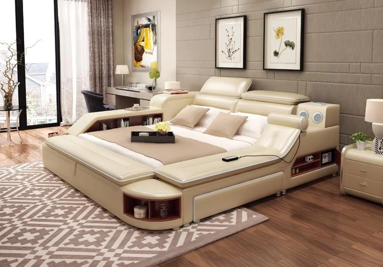 KEHUI Smart Bed Queen Size Storage Frame for Massage Furniture 180x200 Bedroom Multifunctional Queen Smart Bed