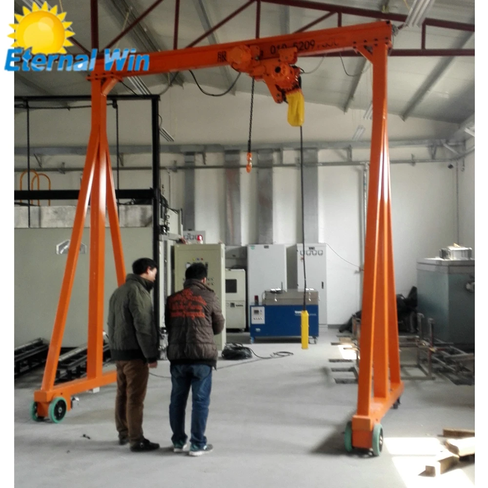 mini small portable mobile overhead gantry crane