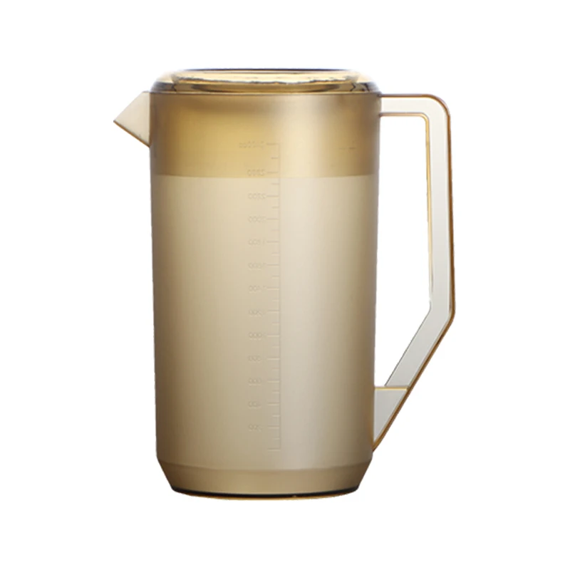 Super Large 2.4L PC Dark Brown Acrylic Teapot Heat-Resistant Tea Ice Water 5L Milk Bottle Shop Use Colorful Water Bottle