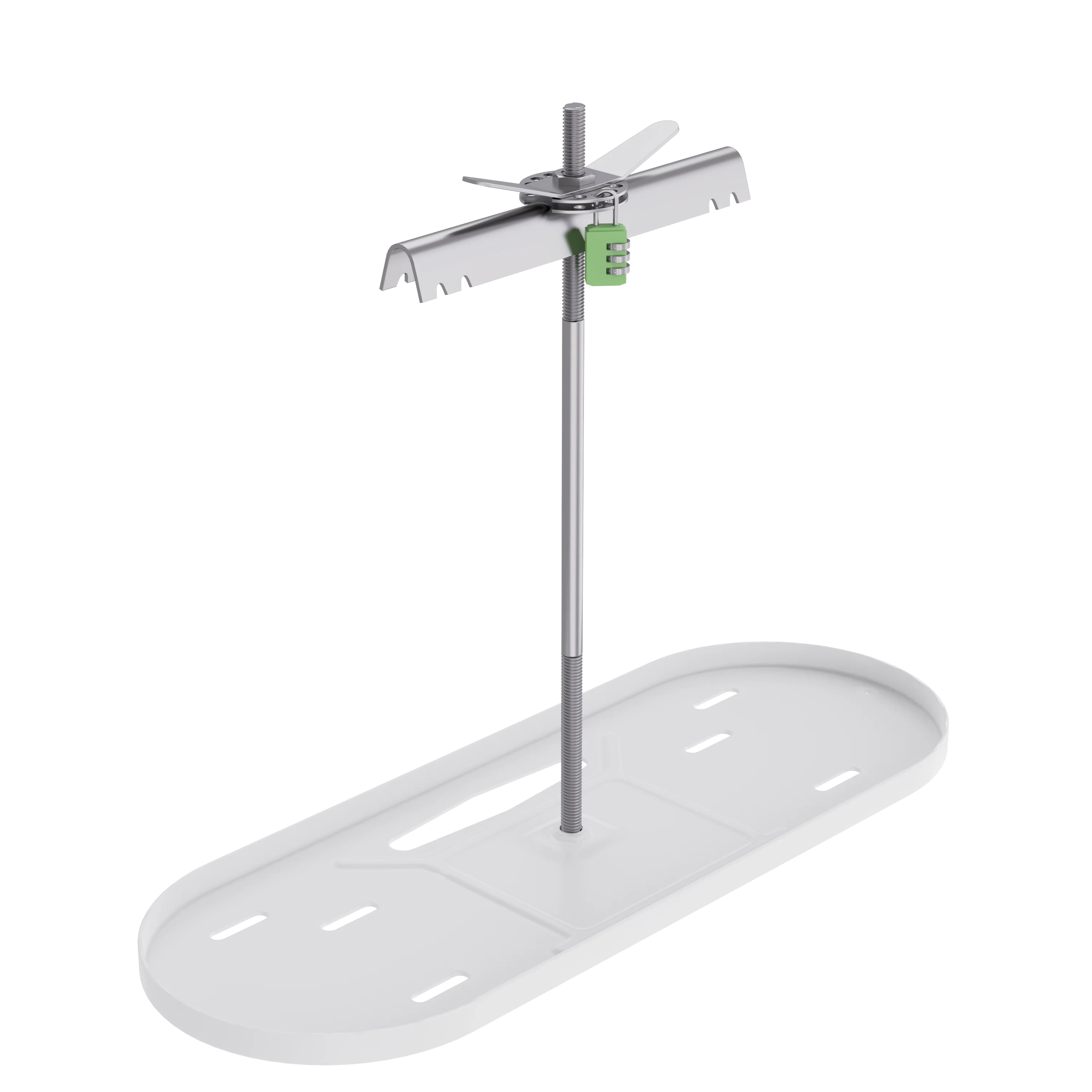 RV Dual Propane Tank Mounting Rack with Locking Device for 20lbs for Camper and Travel Trailers with Different Connecting Pipes