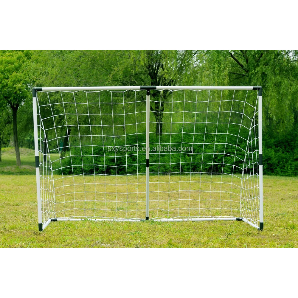 2-in-1 Dual Use Training PVC Soccer Goal Net Set - Two Small or One Large Training Soccer Goal