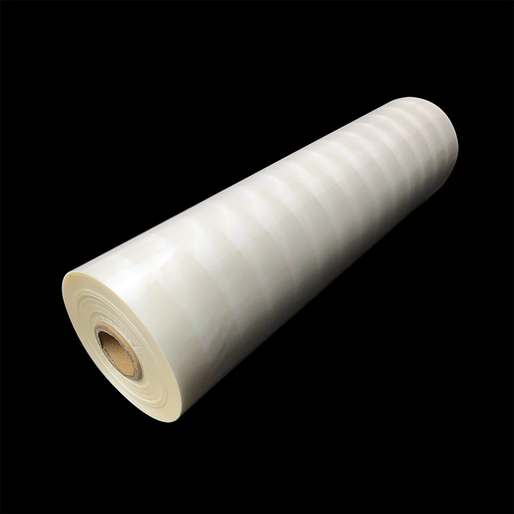 OEM plastic film laminating adhesive cross glitter hologram lamination film