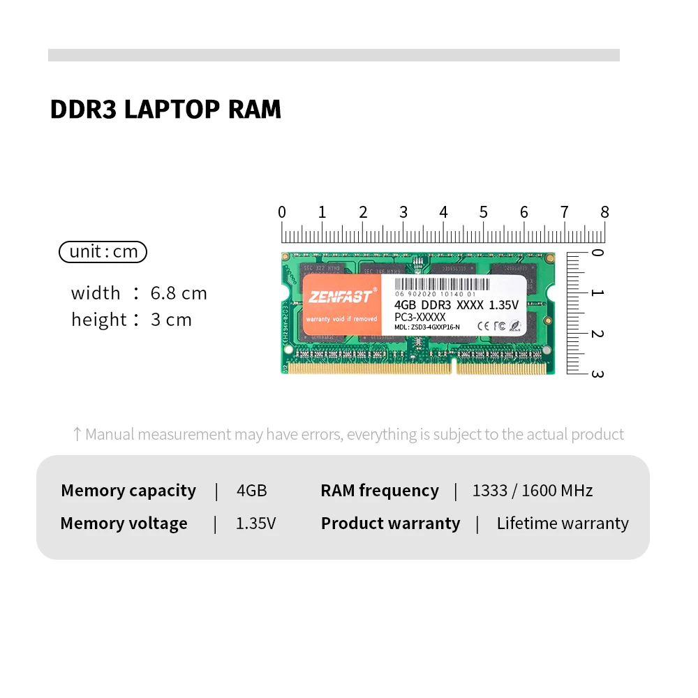  ZENFAST оперативная память 3200 ноутбук ddr4 8 Гб ram для ноутбука OEM ODM дропшиппинг