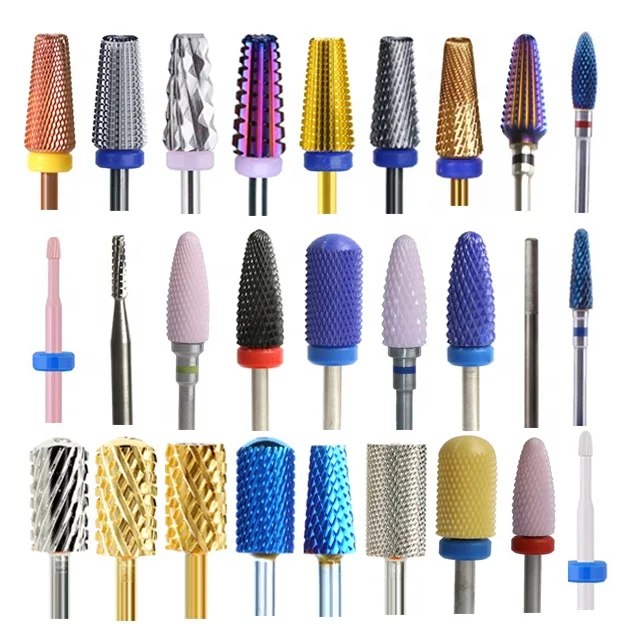High Quality Small Barrel Rounded Nail Carbide Bit Nail Drill Bits Professional 3/32 Electric Coarse Nail Drill Bit Tungsten