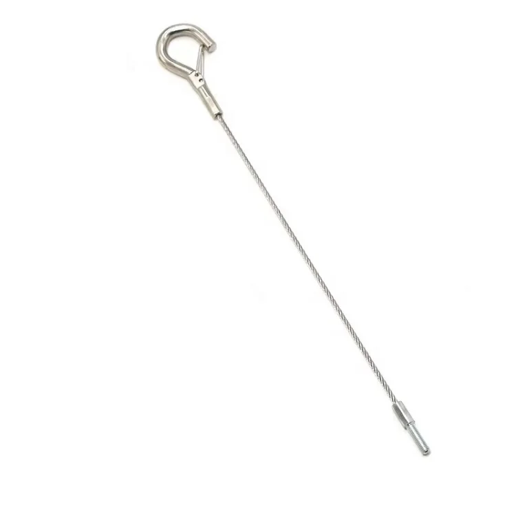 Настраиваемый по Заводской Цене трос из нержавеющей стали в сборе с цинковой головкой и резьбовыми концами для обеспечения безопасности