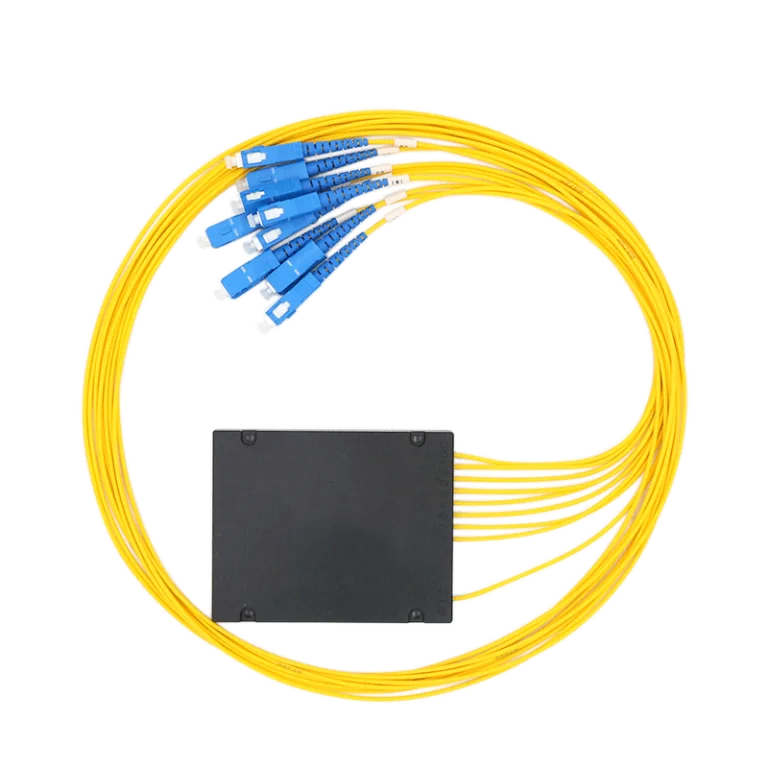 Factory Supply ABS Box Type 1x8 PLC Box Splitter With Sc Upc Connector PLC Splitter