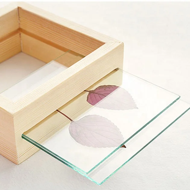 Unfinished Pine Wood Photo Frame Wooden Picture Frames Table Display Double Side Pressed Flower Frames