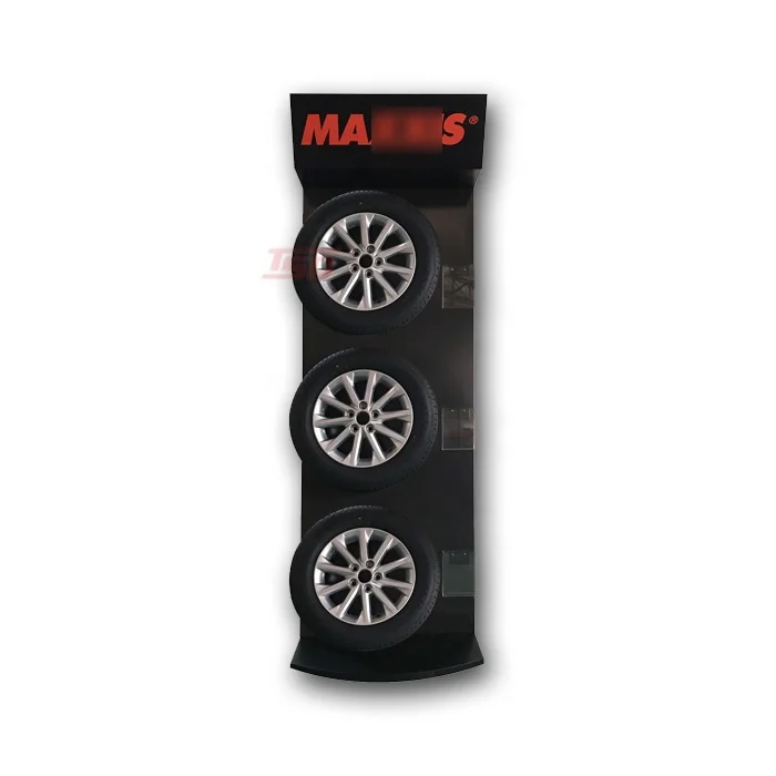 Custom design hot sale retail store shop motorcycle metal tire display rack car wheel tyre display stand