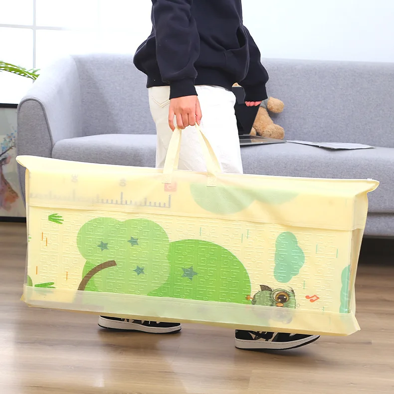 Eco Friendly Large Soft Waterproof Folding Baby Crawl Play Mat Double Side Colorful Cartoon Foldable Baby Play Mat