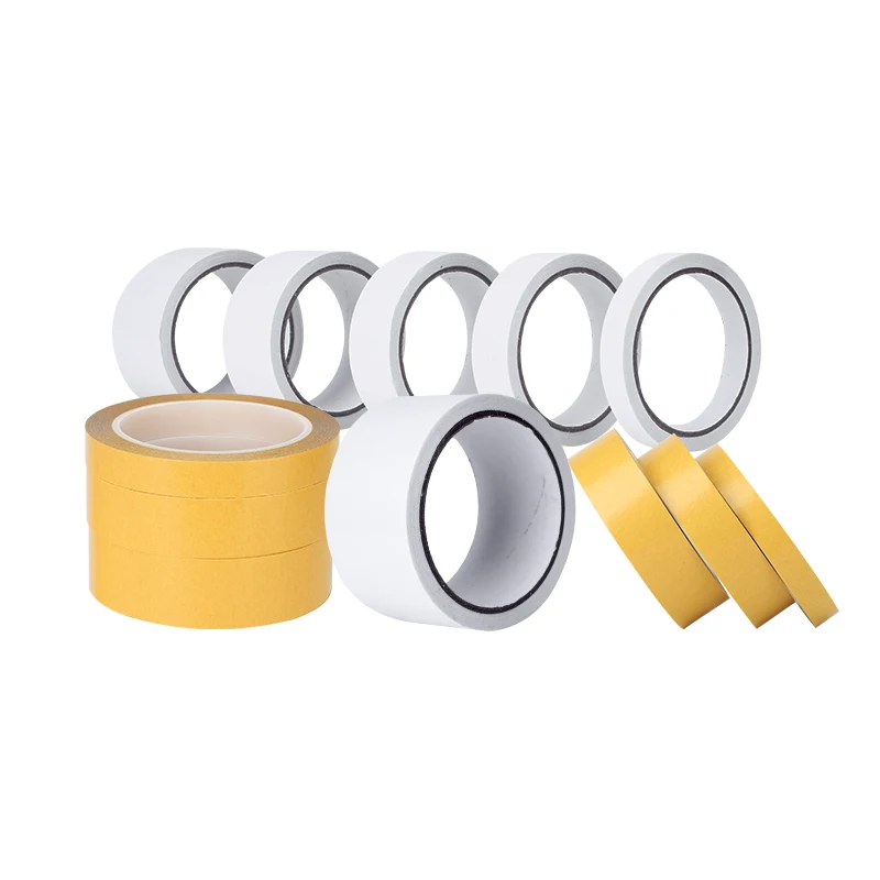 Double Sided Solvent Acrylic Thin Adhesive Tape Polyester Tape With Glassing Liner