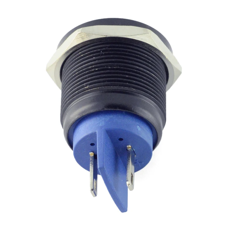 Industry leading brand ONPOW (CE,ROHS) 16mm flat head LED pilot lamp pin terminal black housing indicator