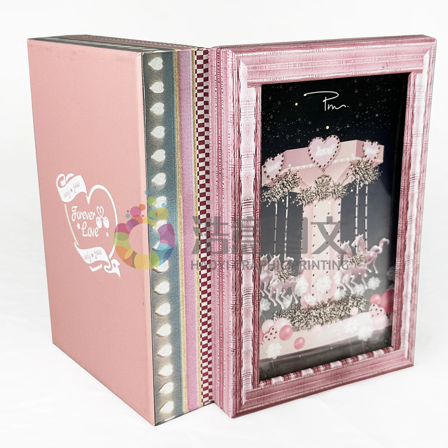 Unique pinky cute style wholesale magical fancy durable degreedable for perfume gife cosmetic costom logo design packing boxes