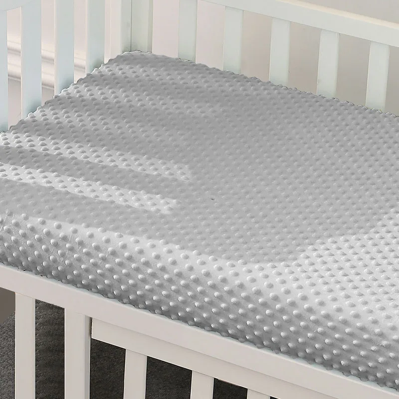 OEM/ODM baby bedding set with dots cold proof bassinet sheets comfortable antiskid baby fitted crib sheet
