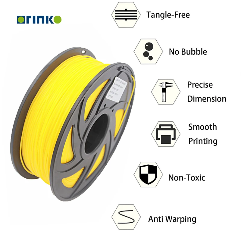 ORINKO 3d filament 1.75mm 3D filaments 1 KG bio pla filament PLA 1.75 white pla