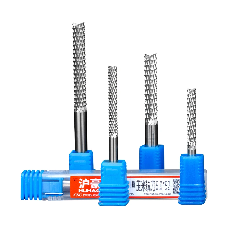 Huhao woodworking pcb milling tools 4-6mm Extended corn milling cutter router drill bits 2074