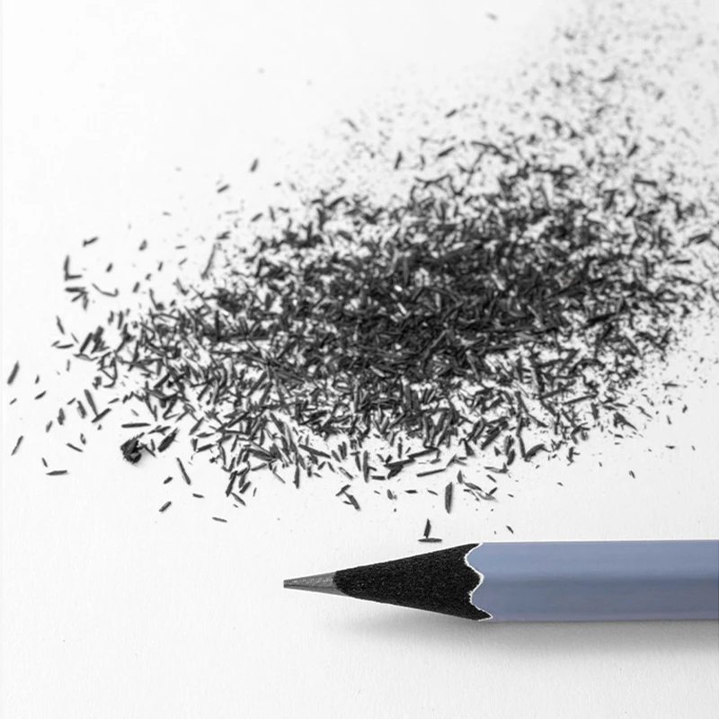 Reliable Quality Deli Writing Pencil Hb 2B Black Woodgrain Graphite Pencil Drawing Pencil With 10 Pens/Box for School Office