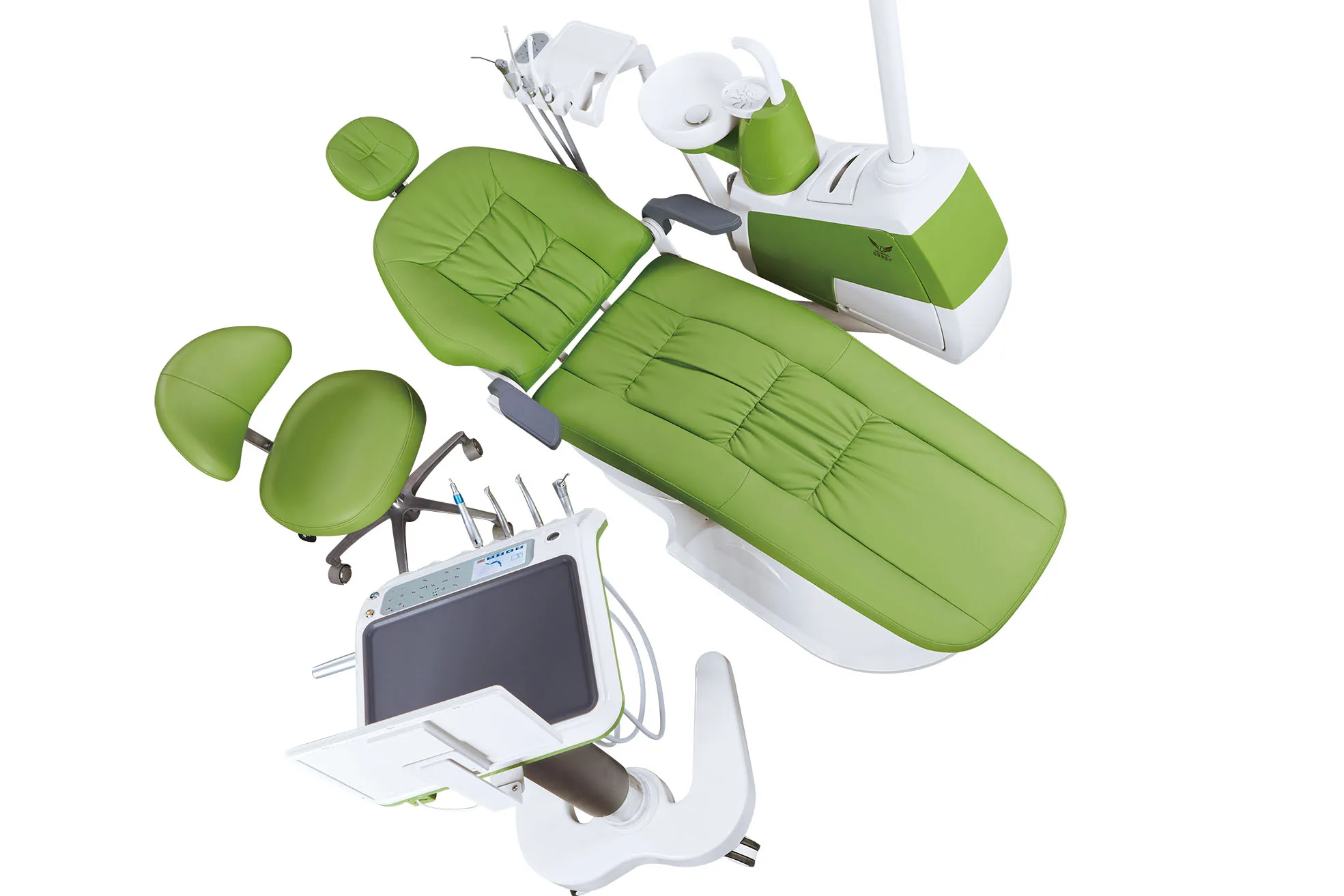 Gladent colorful dental unit with mobile trailer