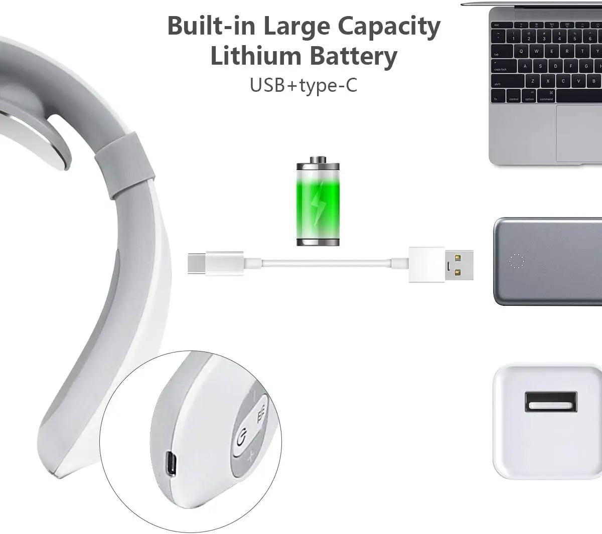 The Cordless Electric Neck Massager Has Six Output Pulses And 15-Level Intensity Remote Control Operation Is More User-Friendly