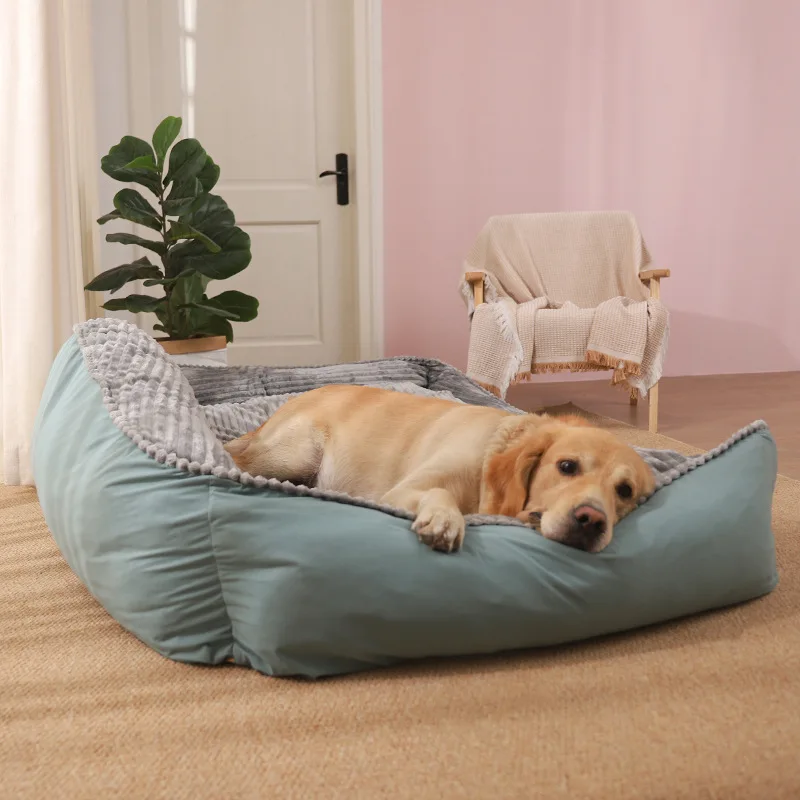 Factory Supply High Quality Plush Dog Bed Fluffy Large Pets Premium Pad Washable Sleeping Mat for Doggies Cave  Luxury