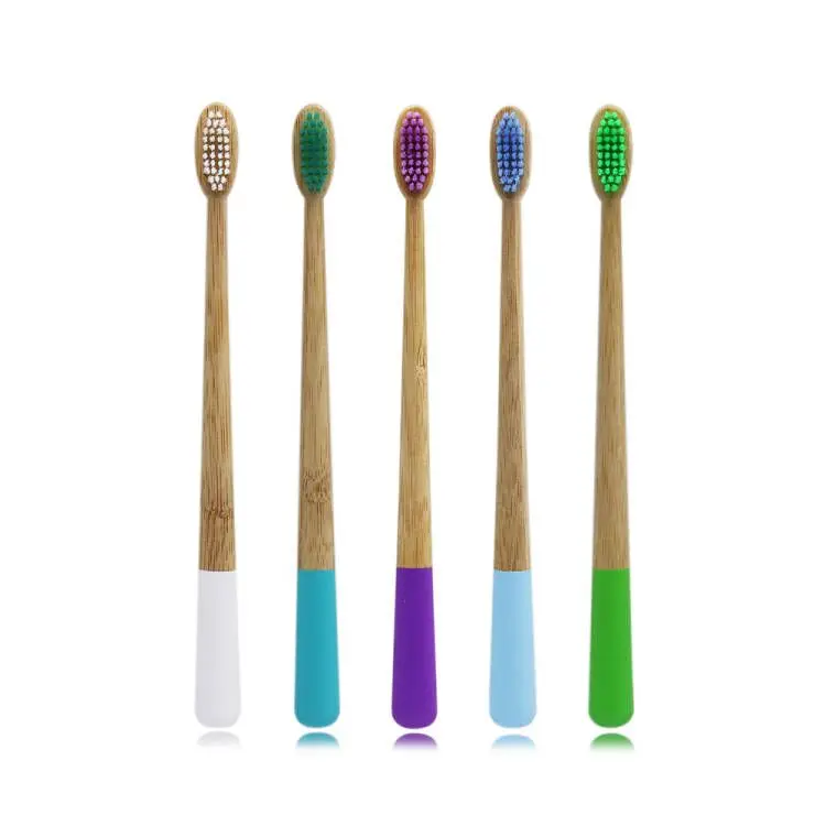 Custom Wholesale Biodegradable Eco Friendly Black Soft  Bristle Charcoal Tooth brush Bamboo Toothbrush