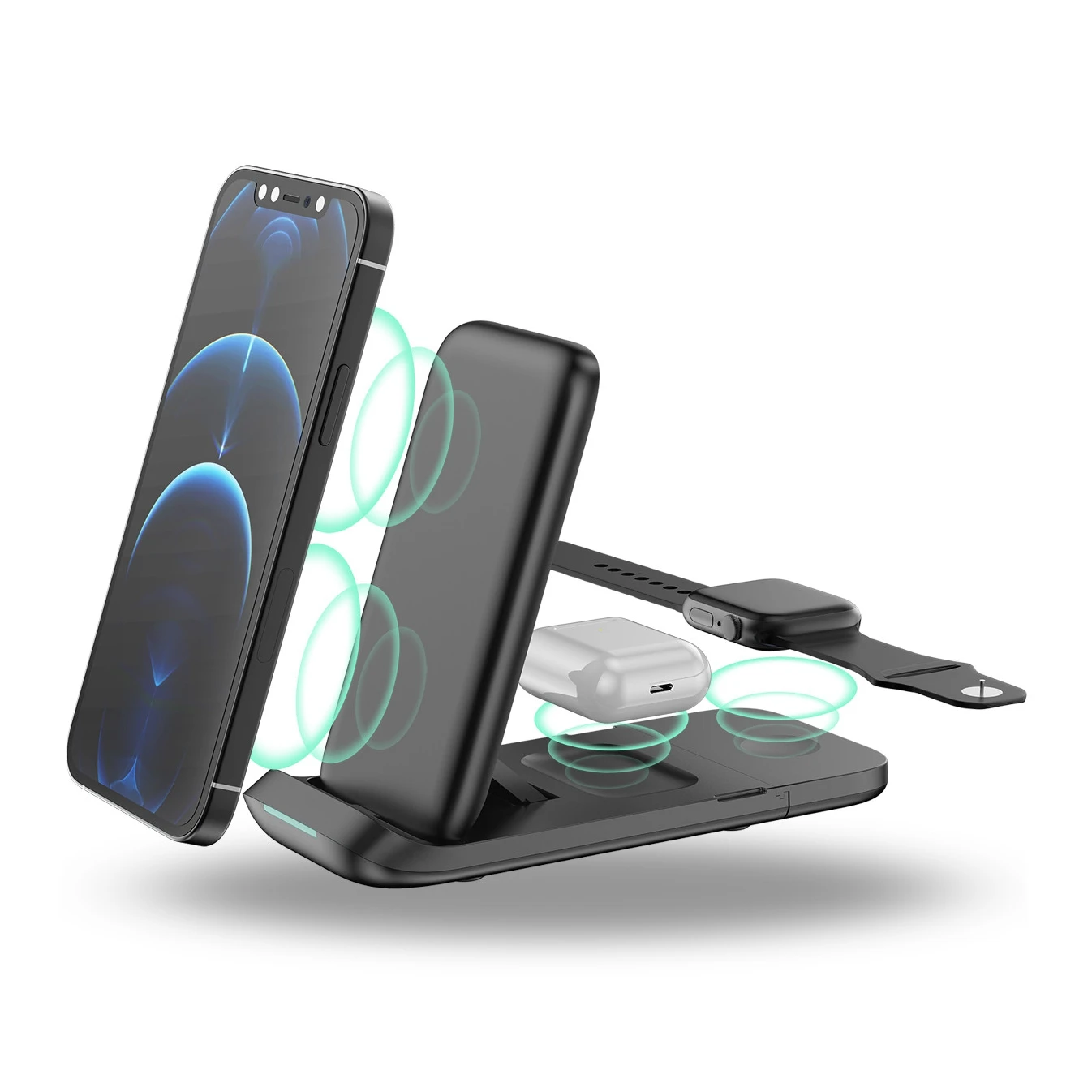 Wireless Charger 3 in 1 Smart Charging Station 3 in 1 Smart Charging Station Holder Wireless Charger Wholesale
