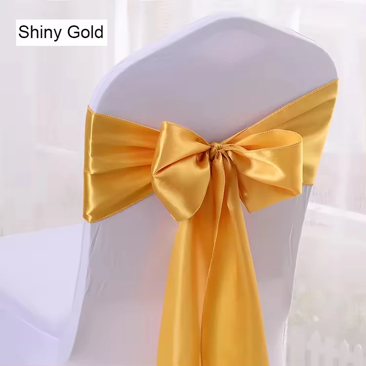 Wedding Chair Decorations Stretch Chair Bows Chair Sashes for Party Banquet