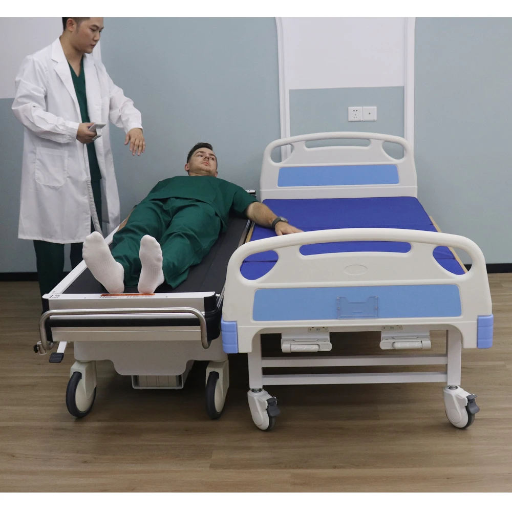 Hospital furniture rechargeable patient transport stretcher cart mobile transfer gurney trolley
