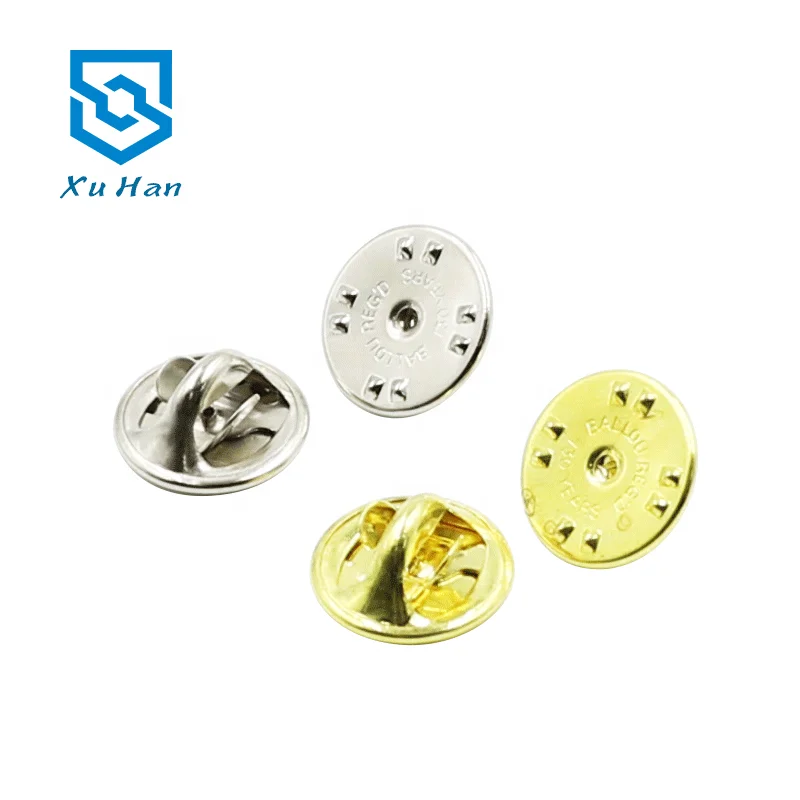 High quality metal brass BALLOU butterfly clutch pin back