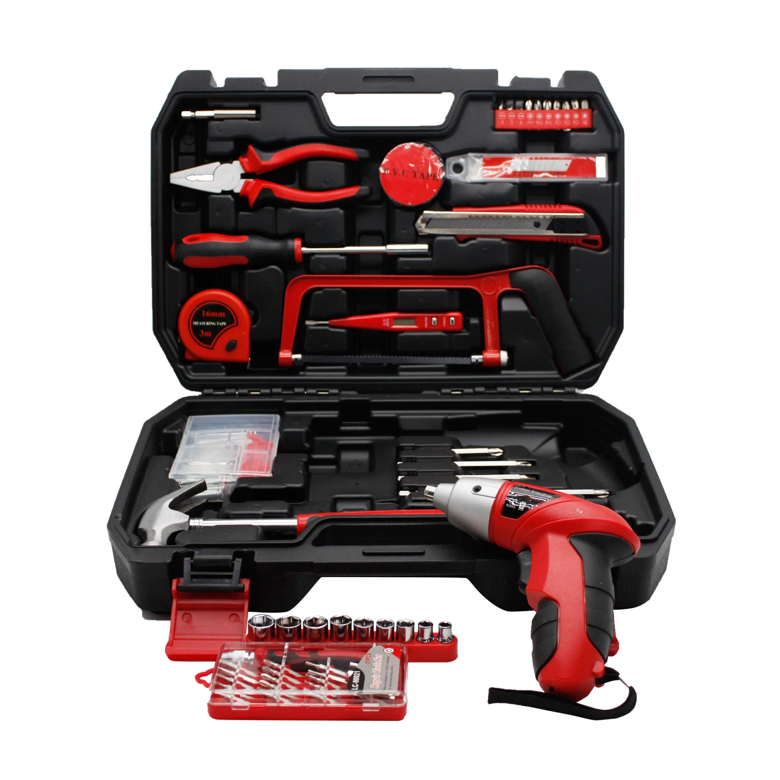 Hardware Electrical Power Combo Kit Cordless Herramientas Drill Machine Set Other Hand Wrench Tool Box Set Tools Kit Vde