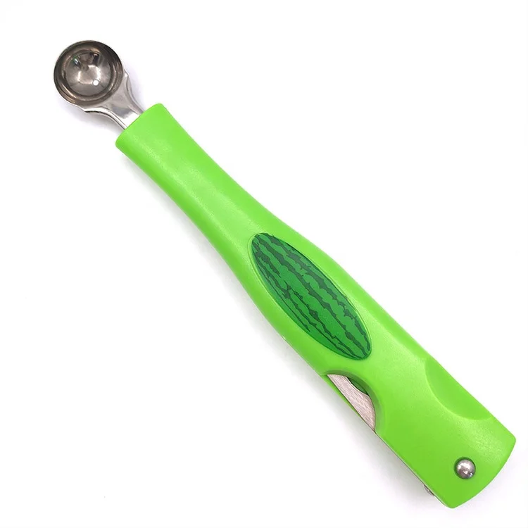 3 in 1 Watermelon Splitter, Pulp Spoon Fruit Ball Digger, Stainless Steel Watermelon Slicer Cutter Knife