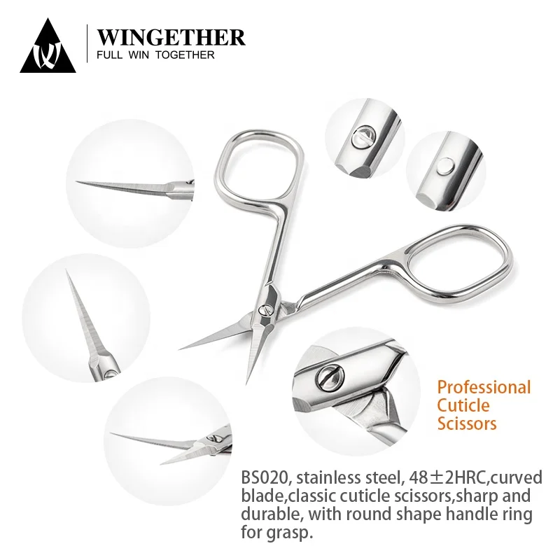 Wingether Amazons Best Selling Products Supplier Manicure Scissors Stainless Steel Scissors For Manicure